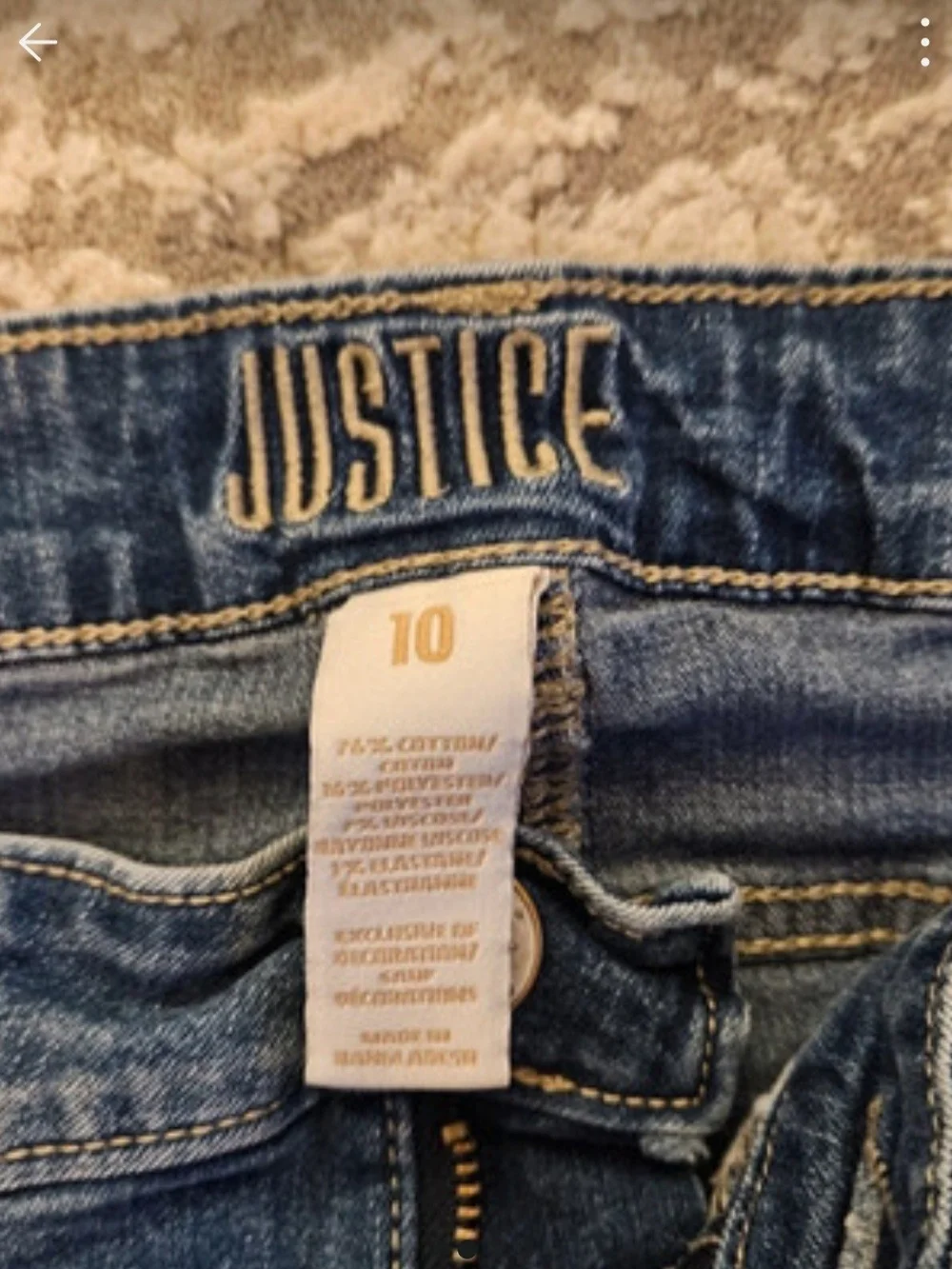Justice skinny fit